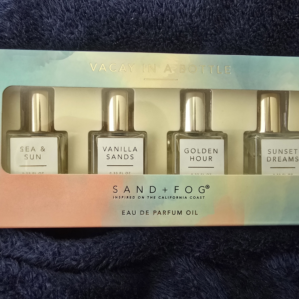 Sand + Fog 'Vacay in a Bottle' Eau de Parfum Oil Set - NIB Sealed Viral